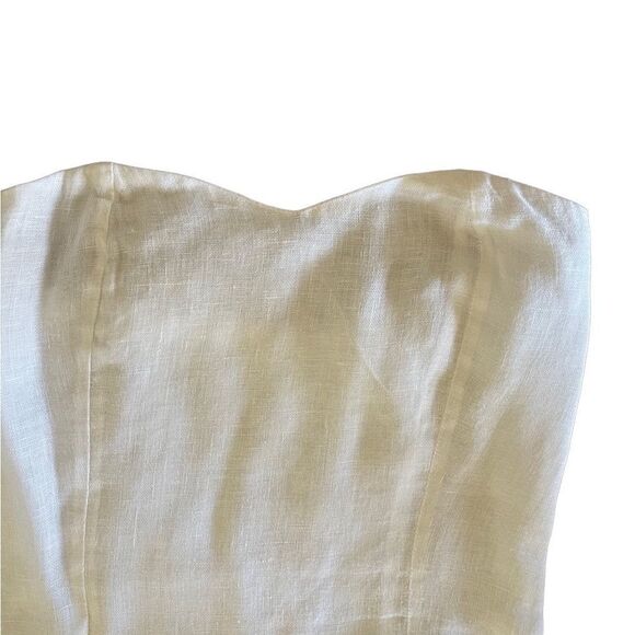 Elegant Strapless White Dress - Picture 3 of 6